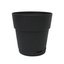Maceta plastica 7.9" gris oscuro