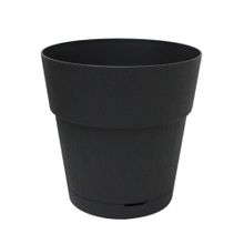 Maceta plastica 9.9" gris oscuro