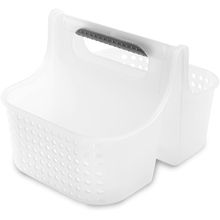 Cesta organizadora doble blanca