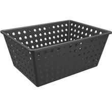 Canasta maxi de plastico 12,9l - 39 x 30 x 16,8 cm one negro