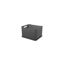 Canasta fit ultra de plastico 22,2l - 38 x 32 x 23 cm - gris oscuro