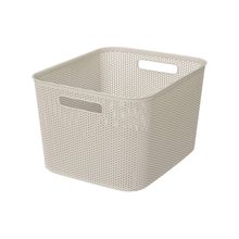 Cesto organizador 19l blanco crochet