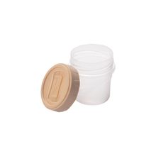 Recipiente clic tapa rosca 65ml beige