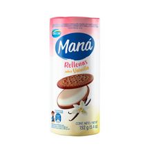 Galleta mana rellena con galleta de chocolate y relleno de vainilla 152g