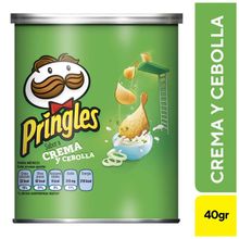 Pringles crema y cebolla 40gr. verde