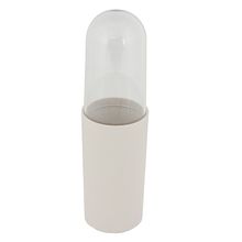 Linea serene-porta cepillos de plastico c/tapa light gray