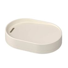 Linea serene - jabonera de plastico light gray