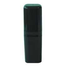 Porta cepillos de plastico c/tapa negro