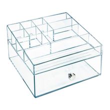 Organizador cosmeticos transp 2caj clarity