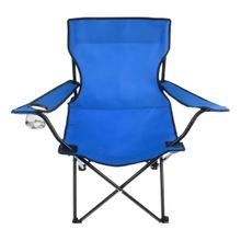 Silla de camping plegable azul 50x80cm