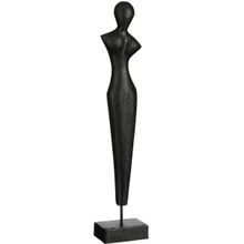 Adorno decorativo Penang negro 53cm