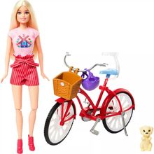 Barbie Set Bicicleta y perrito