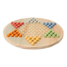Juego Damas Chinas madera pino 61 pzas