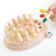 Ajedrez de memoria de madera 26pzs