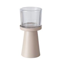 Portavelas Pius beige grande 23cm
