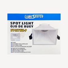 Spot led cuad empotrable blanco 9x9x5,3