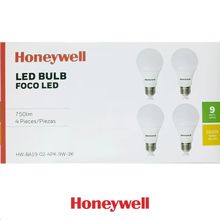 Set focos x4 led a19 9w 3000k