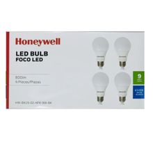 Set focos x4 led a19 9w 6500k