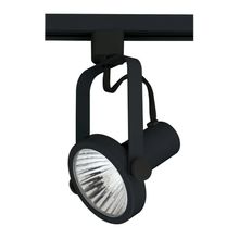 Spot riel metal negro dia10,2cm e27 par