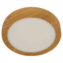 Spot led circ sobreponer madera 18w 600