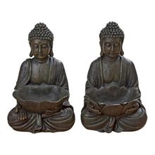 Figura decorativa Mystic Buddha negro surtx2