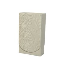 Florero Rectangular Blanco Texturado Surtx3 Terra Salmon Bla