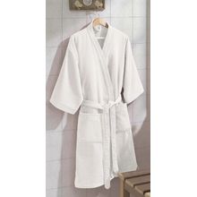 Bata de bano adulto m blanco comfort