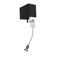 Lamp de pared metal negro gu10 4w