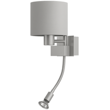 Lamp de pared metal gris gu10 4w