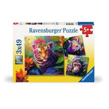 Rompecabezas Bebes de la jungla 3x49 pzas