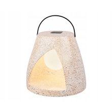 Lamp solar poliresina beige farol 19cm
