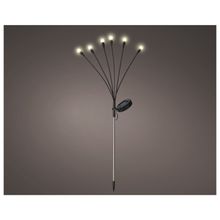 Estaca solar fija plastico negro