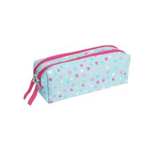 Estuche rectangular celeste rosado Unicornio 22cm