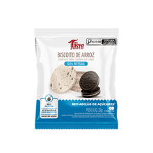 Galleta de arroz con cobertura cookies and cream