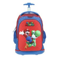 Mochila Con Ruedas Grande Mario Bros Capri