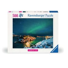 Aurora boreal sobre Bergsfjord 500 pzas