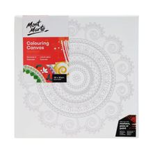 Lienzo colorear 30x30 mandala montmarte