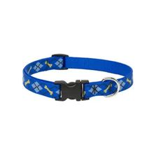 Collar para perros eco ajustable azul elegante 3/4 x 13-22pulg