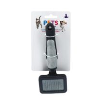 Cepillo para mascotas Pets negro con gris