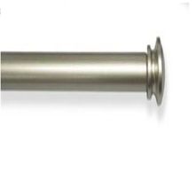 RIEL PARA CORTINA DOBLE  36-72" PLATEADO OSCURO