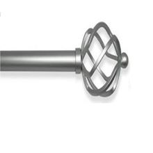 BARRA DE CORTINA DOBLE PLATA  72-144"