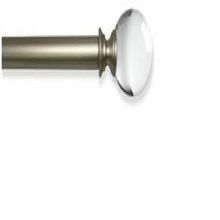 BARRA DE CORTINA DOBLE PLATA CRISTAL   36-72"