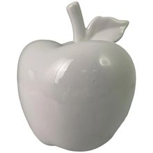 Adorno manzana blanca 15x18cm