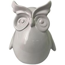 Adorno buho Glare blanco 17cm