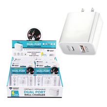 Cargador de pared usb doble de carga (usb-c y usb)