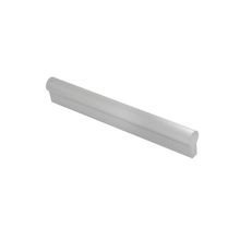 Manija cil base rect 128mm plateada