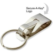Llavero con broche sencillo acero inox