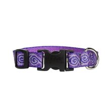 Collar para perros eco ajustable purpura 3/4 x 9-14pulg