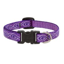 Collar para perros eco ajustable purpura 1/2 x 8-12pulg