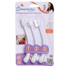 Set 3 cepillos dentales para bebes